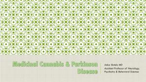 Medicinal Cannabis & Parkinson Disease
