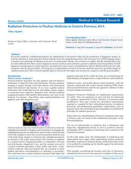 Pdf Some Health Care Professionals, Who Work in Nuclear Medicine, 6