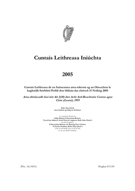 Cuntais Leithreasa Iniúchta 2005