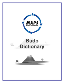 MAPS Budo Dictionary