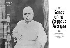 Songs of the Vaishnava Acharyas