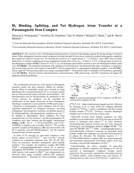 H2 Binding, Splitting, and Net Hydrogen Atom Transfer at a Paramagnetic Iron Complex