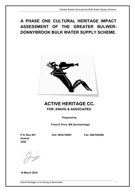 Donnybrook Bulk Water Supply Scheme