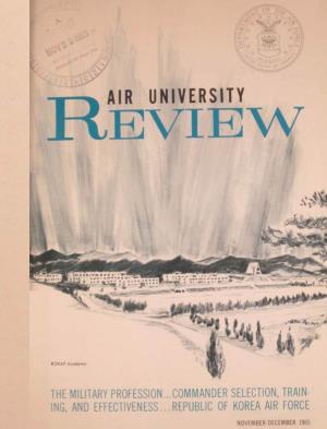 Air University Review: November-December 1965 Vol