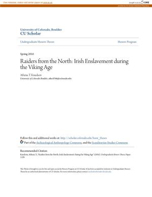 Irish Enslavement During the Viking Age Athena T