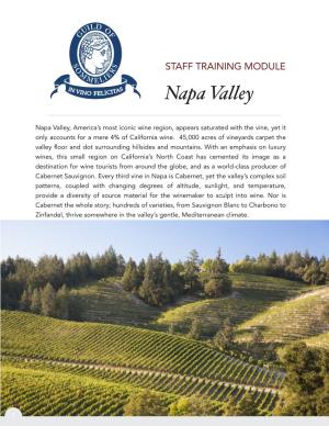 Guild of Sommeliers' Napa Valley Staff Training Guide
