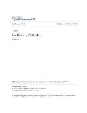 The Ithacan, 1980-04-17
