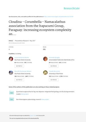 Cloudina-Corumbella-Namacalathus