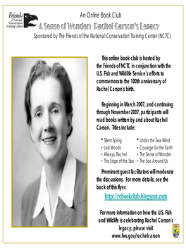 Rachel Carson Online Book Club, Beginning in March and Continuing Through November 2007