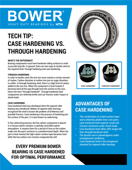 Bower Tech Tip: Case Hardened Vs. Through Hardened