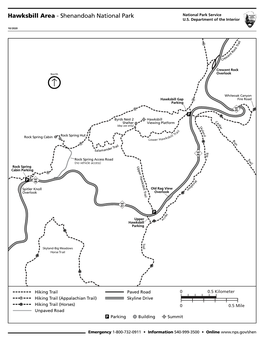 Hawksbill Area Road and Trail