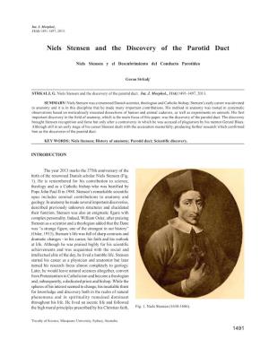 Niels Stensen and the Discovery of the Parotid Duct