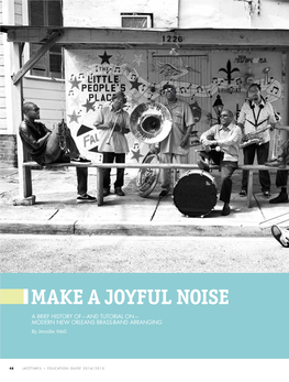 Make a Joyful Noise: a Brief History of Modern New