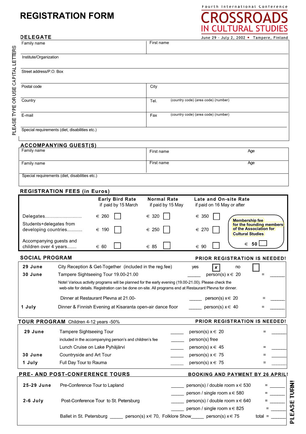 Registration Form