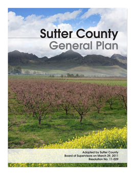 Sutter County General Plan