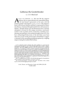 Gallienus the Genderbender L