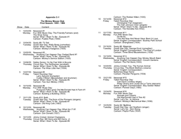 Mickey Mouse Club Schedules