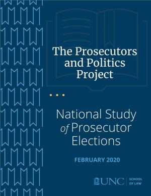 National Study of Prosecutor Elections