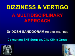 Dizziness & Vertigo