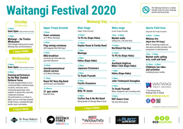 Waitangi Festival Is a Family Friendly Event Free from Smoking, Waitangi Festival 2020 Alcohol and Fizzy Drinks