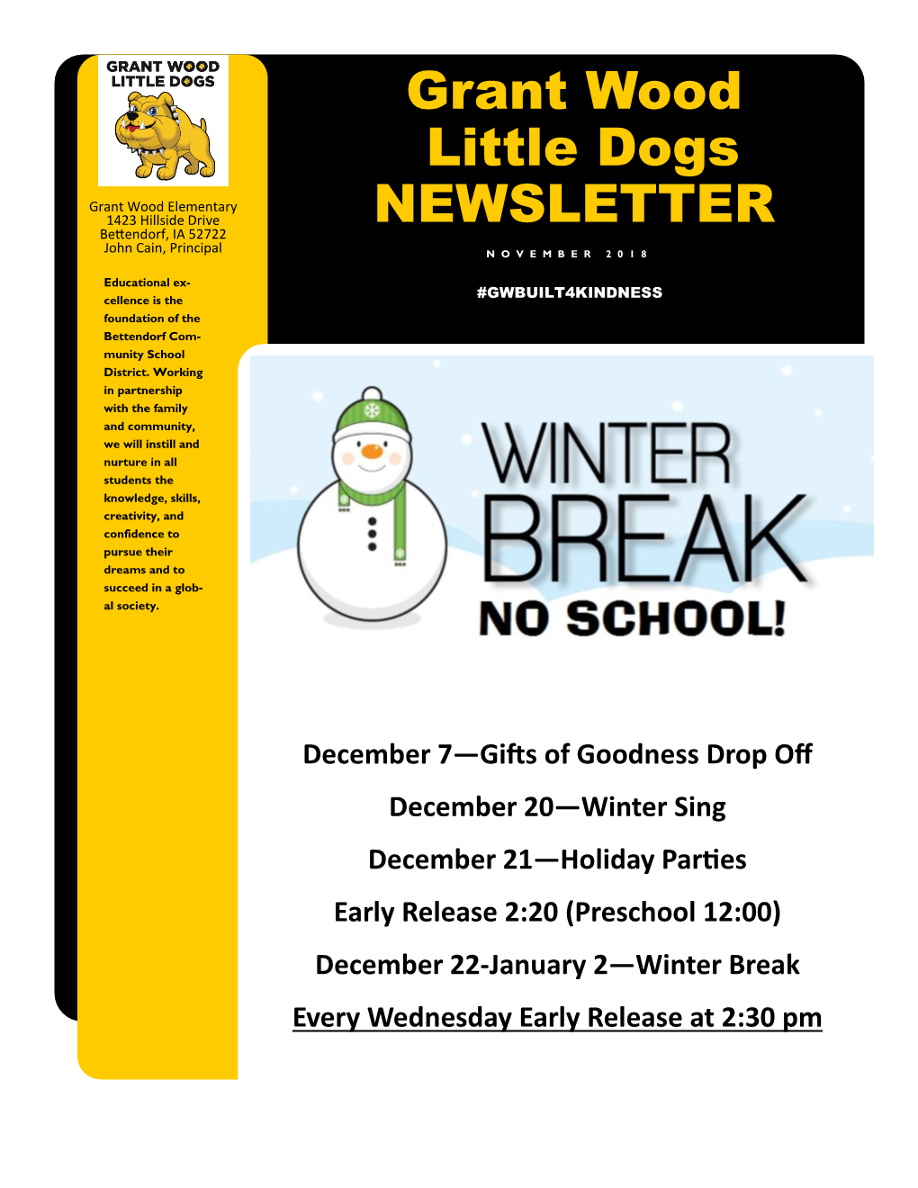 Grant Wood Little Dogs NEWSLETTER