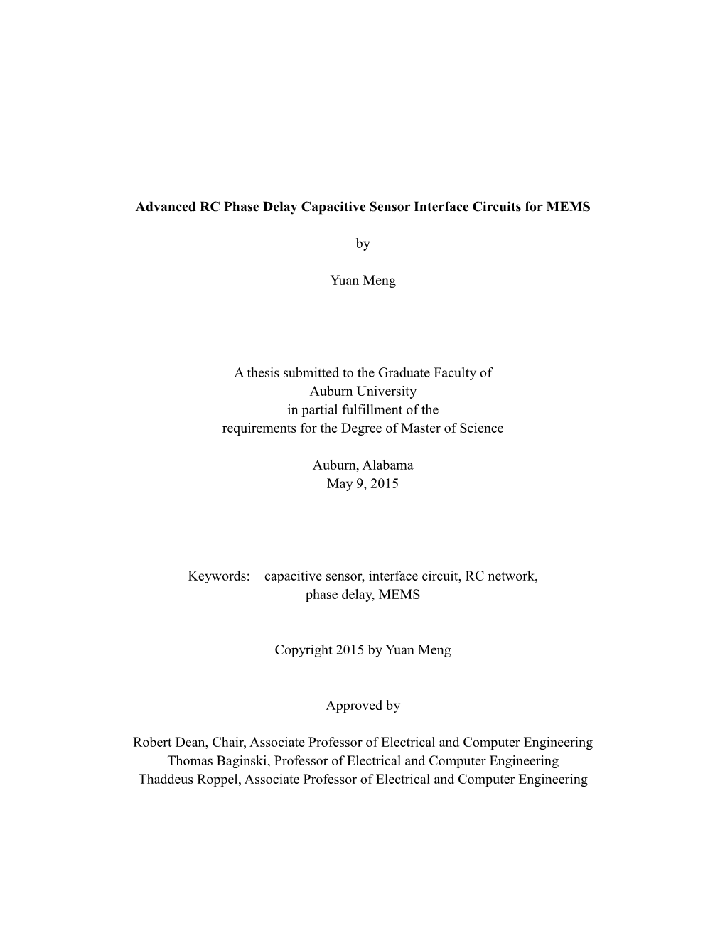 Advanced RC Phase Delay Capacitive Sensor Interface Circuits for MEMS