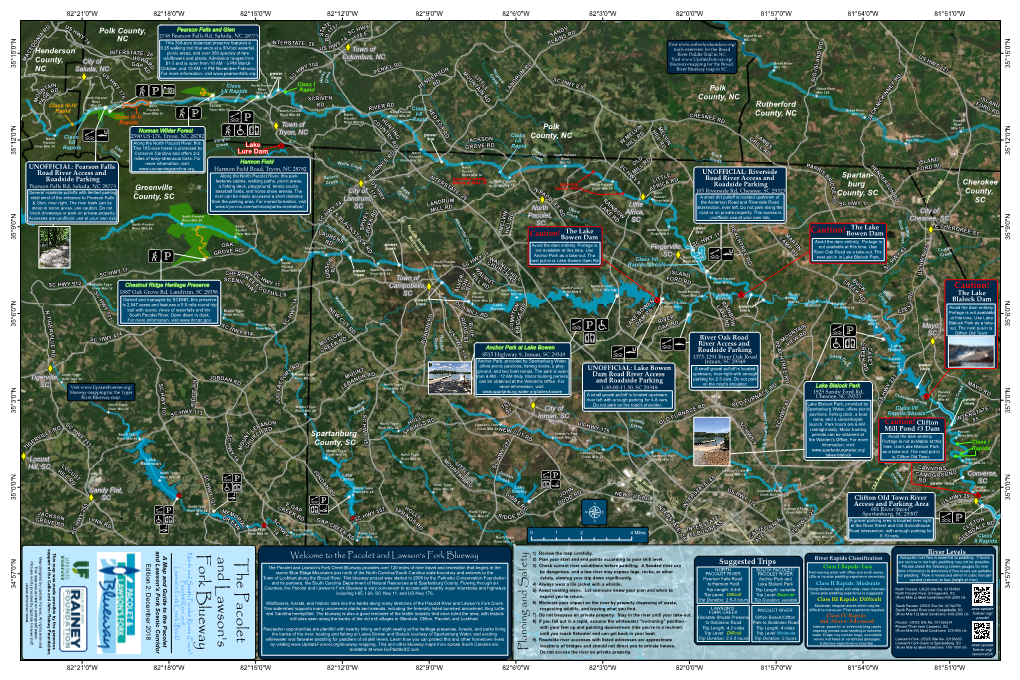 The Pacolet and Lawson's Fork Blueway Are Too Low Or Too High, Paddling May Not Be Possible