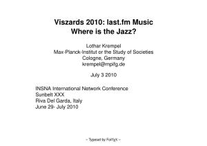 Viszards 2010: Last.Fm Music Where Is the Jazz?