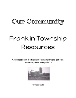 Our Community Franklin Township Resources