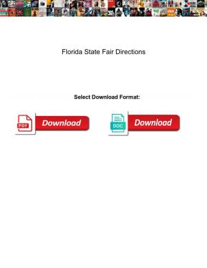 Florida State Fair Directions