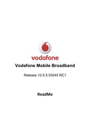 Vodafone Mobile Broadband Readme