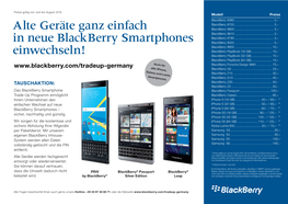 Alte Geräte Ganz Einfach in Neue Blackberry Smartphones