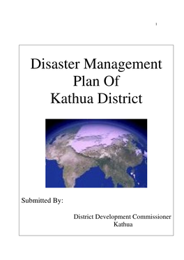 Disaster Management Plan of Kathua District