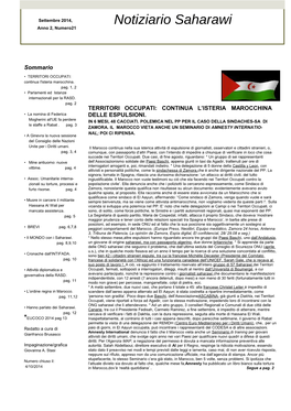Notiziario Saharawi Saharawi Anno 2, Numero21