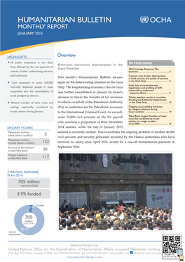 Humanitarian Bulletin Opt Monthly REPORT January 2015