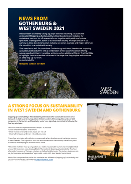 News from Gothenburg & West Sweden 2021