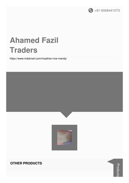 Ahamed Fazil Traders