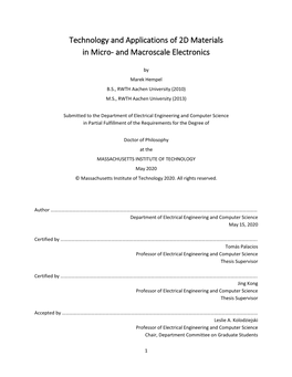Technology and Applications of 2D Materials in Micro- and Macroscale Electronics