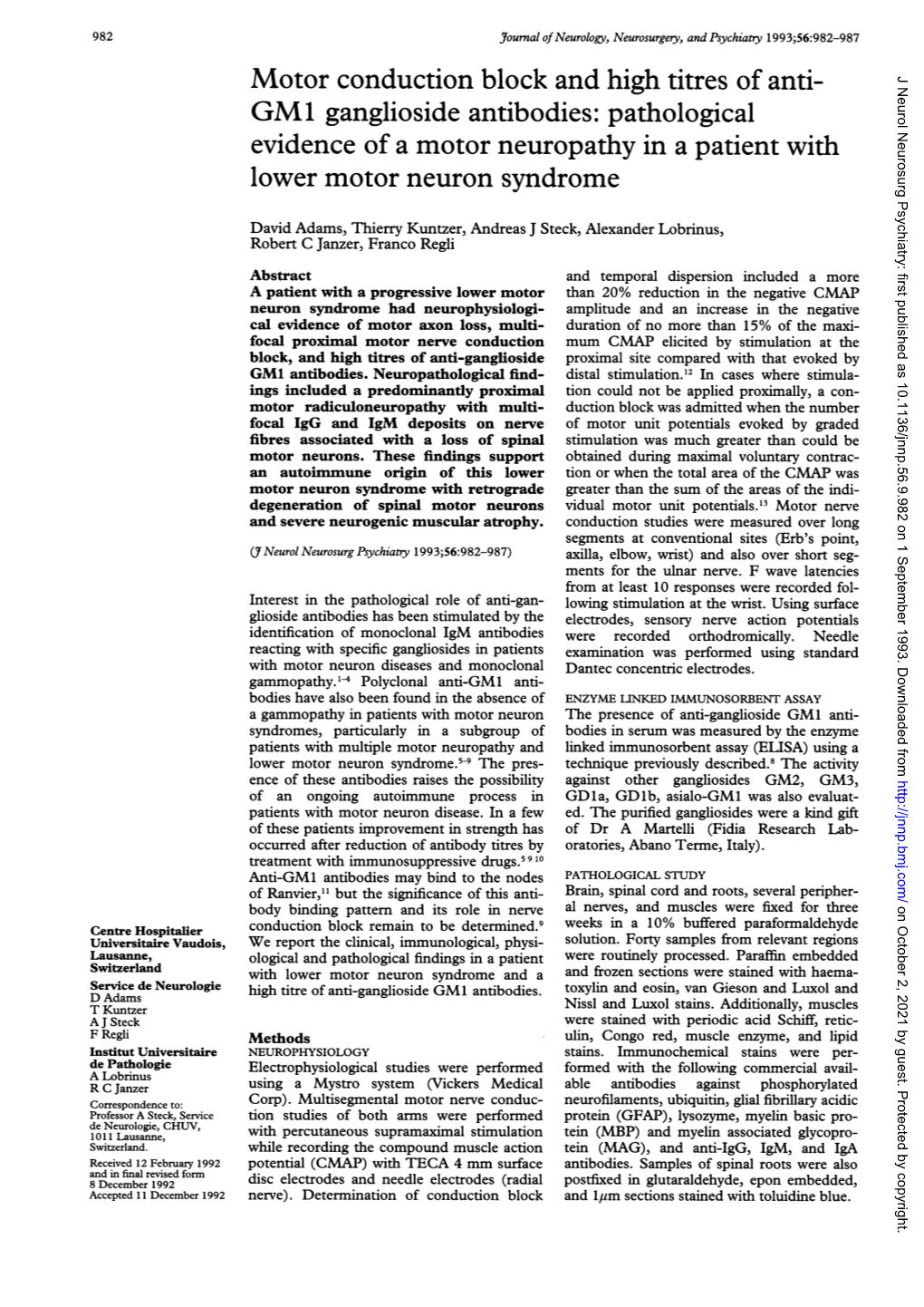 Lower Motor Neuron Syndrome