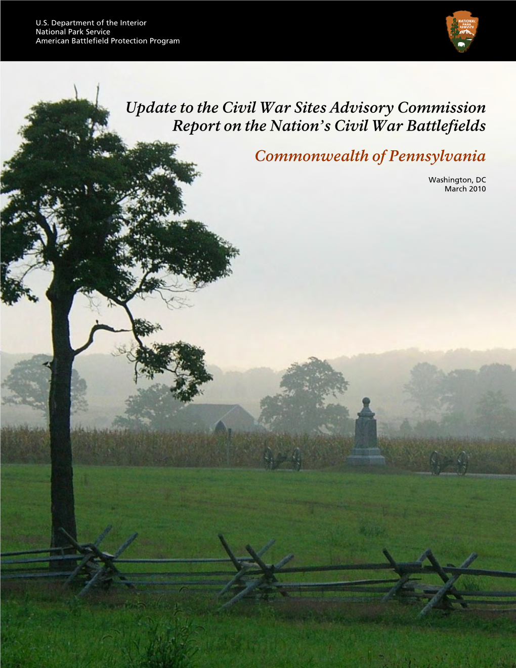 Update to the Civil War Sites Advisory Commission Report on the Nation’S Civil War Battlefields