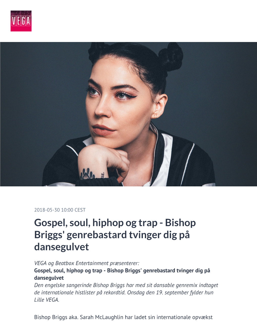 Gospel, Soul, Hiphop Og Trap - Bishop Briggs' Genrebastard Tvinger Dig På Dansegulvet