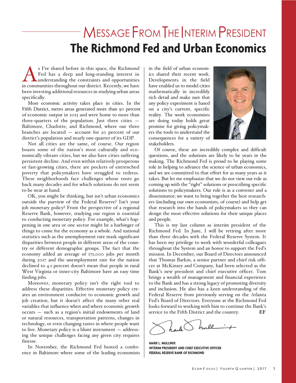 The Richmond Fed and Urban Economics