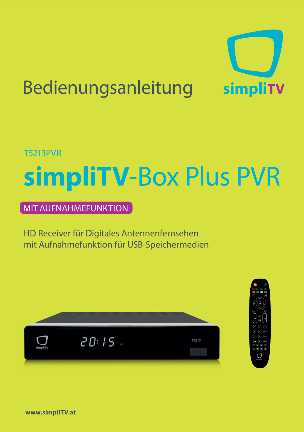 Bedienungsanleitung Simplitv-Box Plus