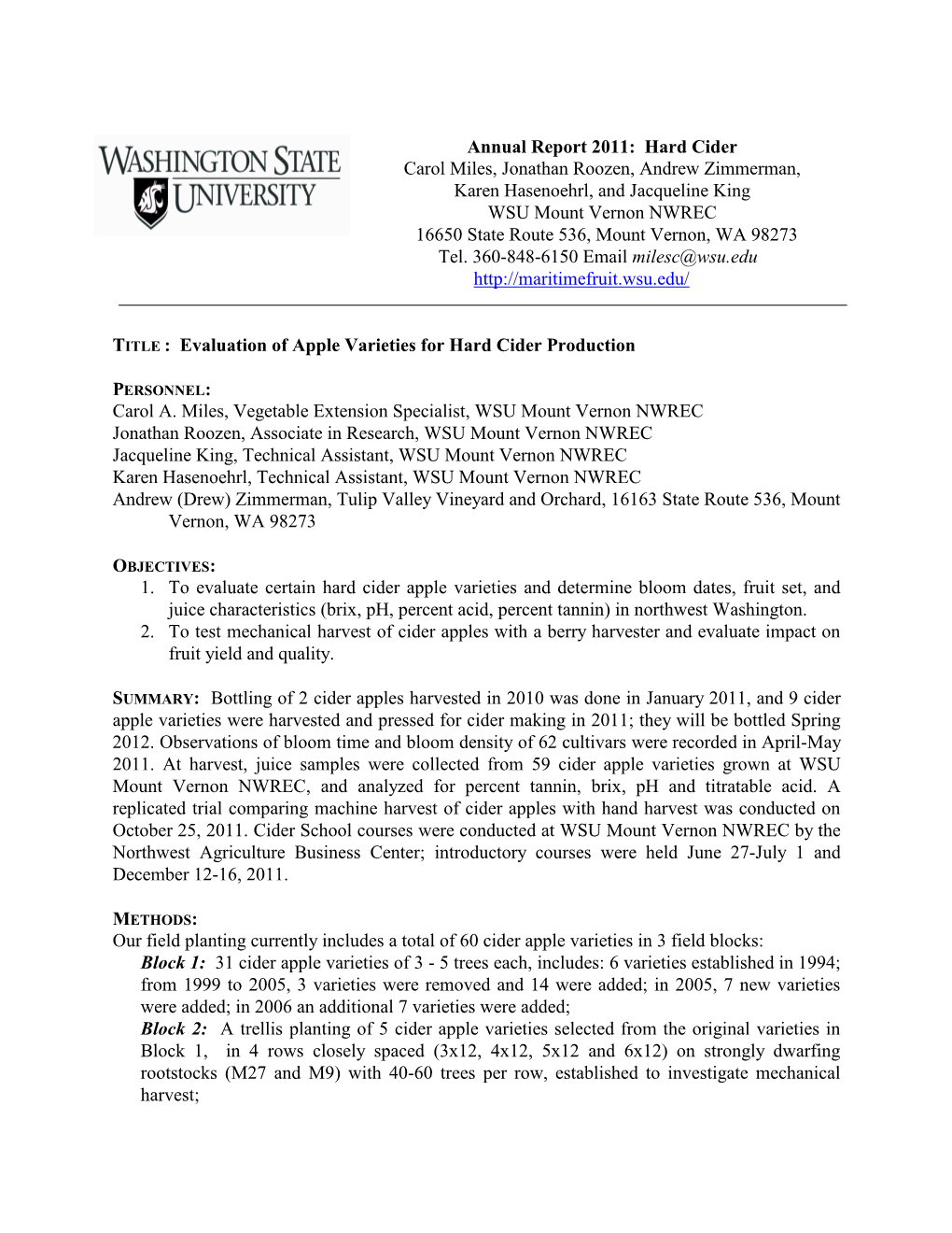 Annual Progress/Final Progress Report Format