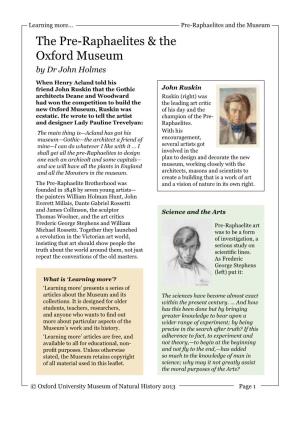 The Pre-Raphaelites & the Oxford Museum