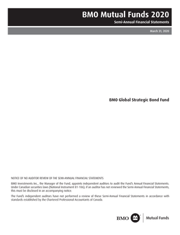 BMO Global Strategic Bond Fund