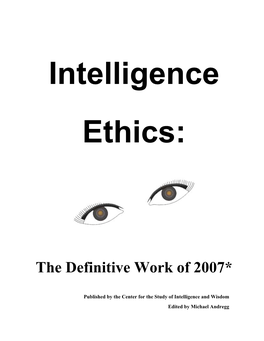 Intelligence Ethics 2007.Pdf
