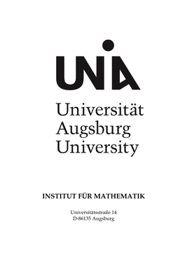 Institut Für Mathematik