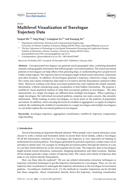 Multilevel Visualization of Travelogue Trajectory Data