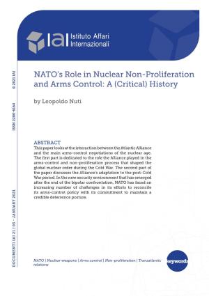 NATO's Role in Nuclear Non-Proliferation and Arms Control